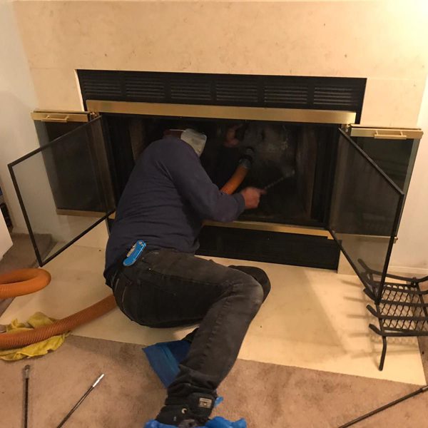 Eagle Chimney Service service van rear view - Residential and Commercial chimney sweep & repair Maryland