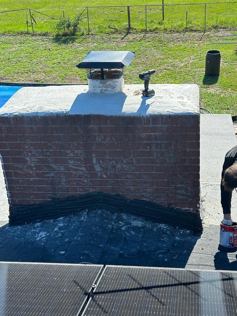 Two-story masonry chimney sweep and NFPA 211 Level 1 inspection on a Maryland farmhouse