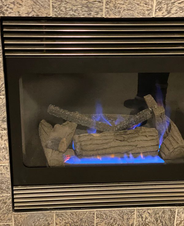 Direct-vent gas fireplace insert installation completed by Eagle Chimney Service in Maryland